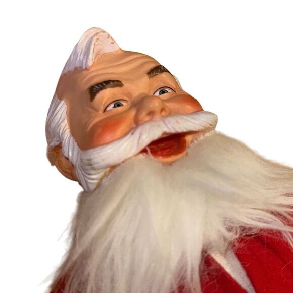 Vintage 1984 Coca Cola Santa Stuffed Plush Doll w/ Brown Boots - Picture 8 of 10